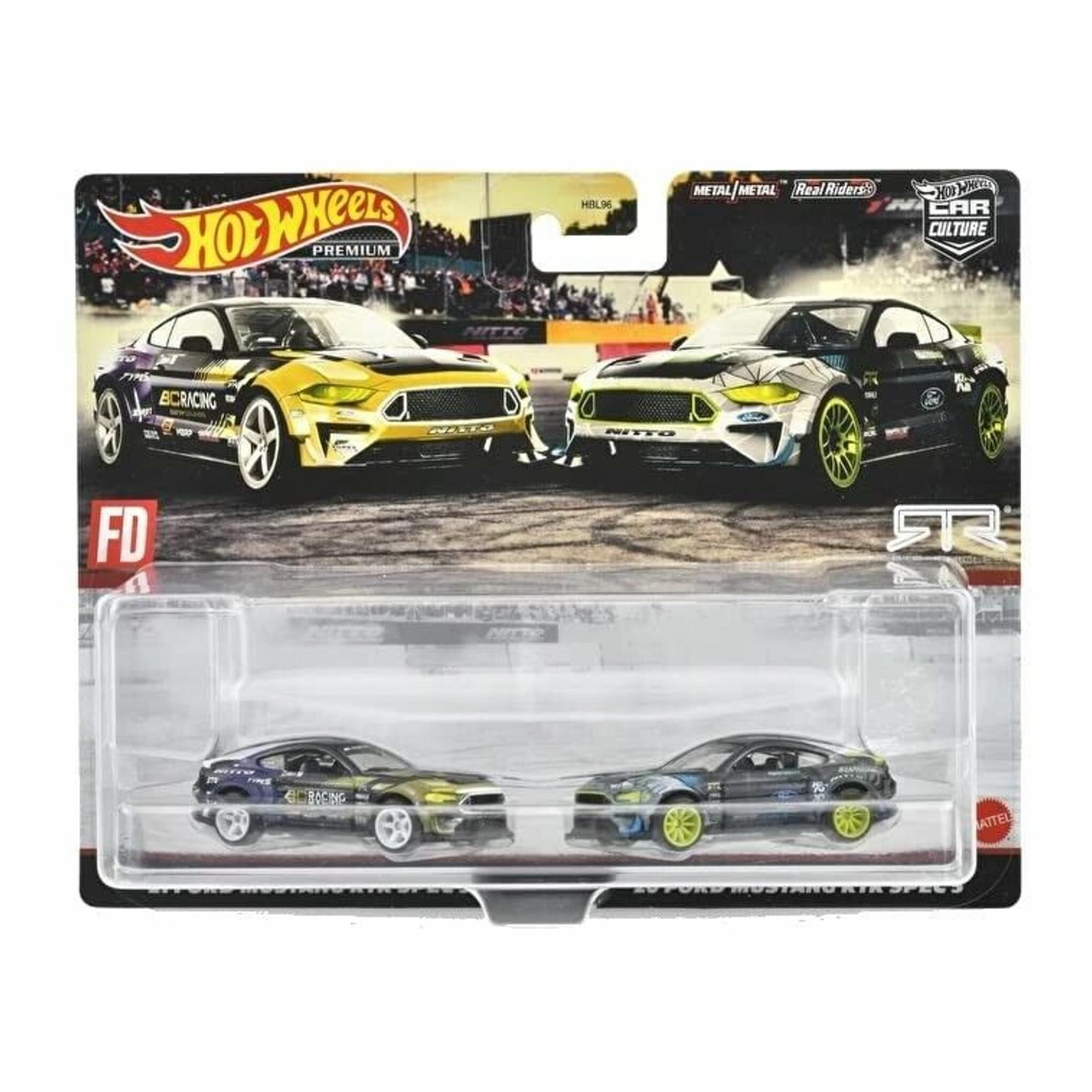 HBL96-HCY71 Машинка игрушка Hot Wheels Premium Culture металлическая коллекционная 21 Ford Mustang RTR & 20 Ford Mustang RTR 2шт.