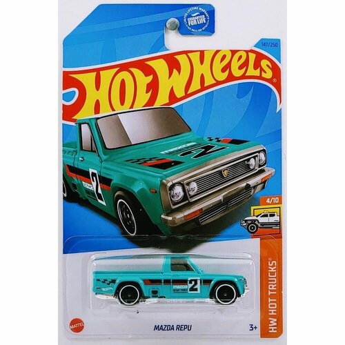 Машинка Hot Wheels коллекционная MAZDA REPU бирюзовый HKH99 hot wheels mazda repu мазда 138 250 nightburnerz 7 10 mattel fyd72 2019