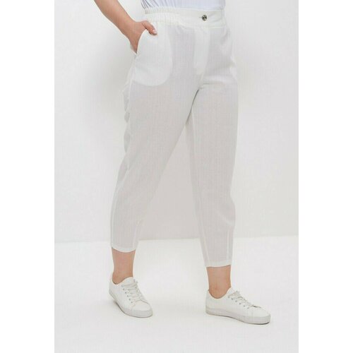 фото Брюки cleo, размер 58, белый