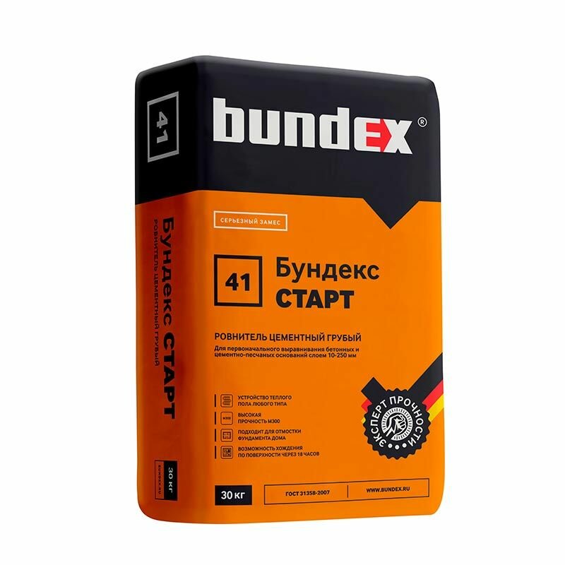 Стяжка пола BUNDEX Старт 30 кг