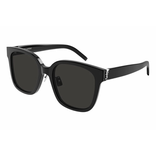 Солнцезащитные очки Saint Laurent, черный, серый saint laurent sl 508 f 001 56 черный серебряный ацетат металл