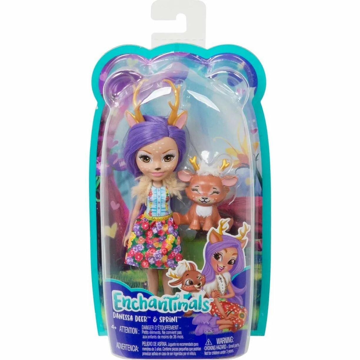 Mattel Enchantimals - Кукла с питомцем Данесса Оления
