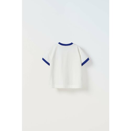 Футболка Zara, размер 4-5 лет (110 cm), белый