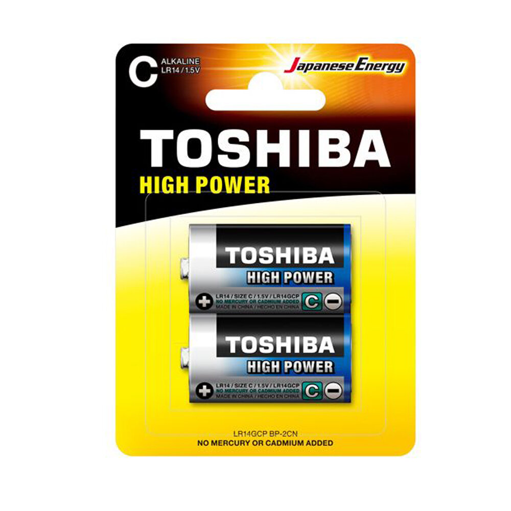 Батарейки Toshiba High Power LR14 C 1.5V 2шт - фото №8