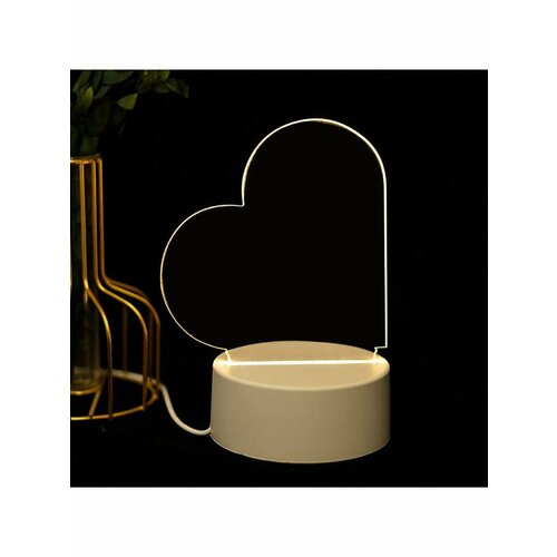 Светодиодный ночник с маркером сердце