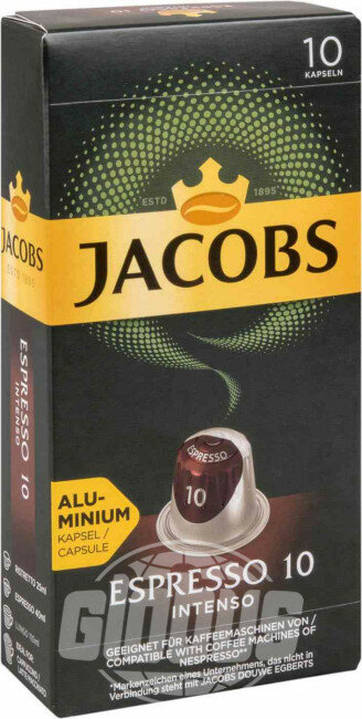 Кофе в капсулах Jacobs Espresso, 10 шт. x 5,2 г