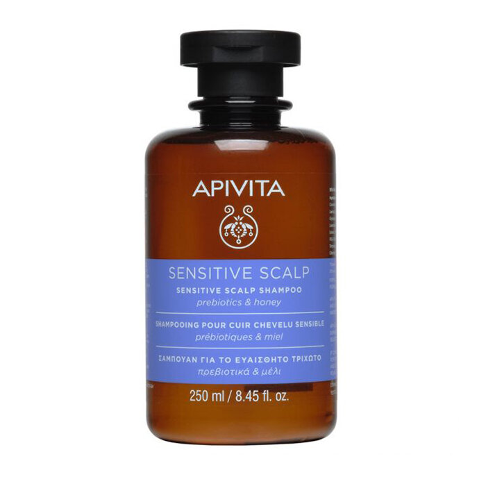 Apivita Шампунь для чувствительной кожи головы с пребиотиками и медом, 250 мл (Apivita, ) - фото №4
