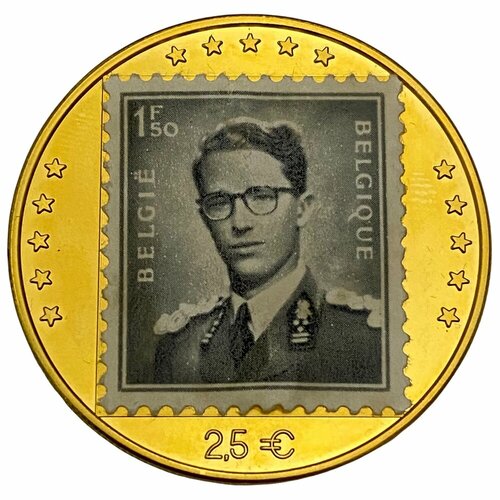 Бельгия 2,5 евро 1993 г. (Бодуэн) клуб нумизмат монета 250 франков бельгии 1976 года серебро король бельгии бодуин