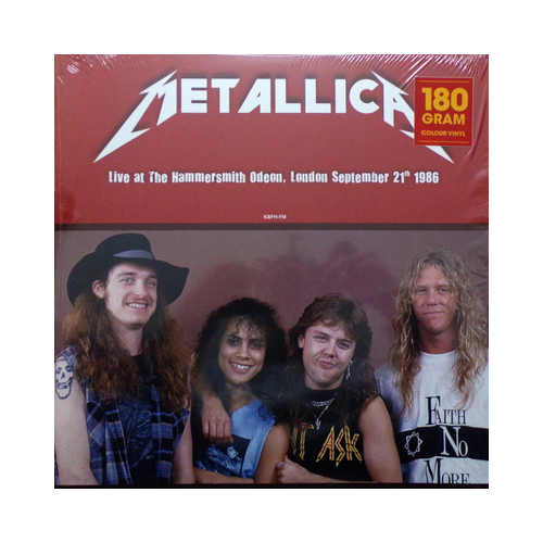 Metallica - Live at The Hammersmith Odeon, London September 21th 1986, 1xLP, RED LP