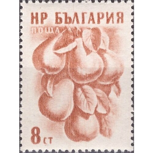 (1957-009) Марка Болгария Груши Фрукты (3). Марки 1956-004-007 III Θ 1957 010 марка болгария яблоки фрукты 3 марки 1956 004 007 ii θ