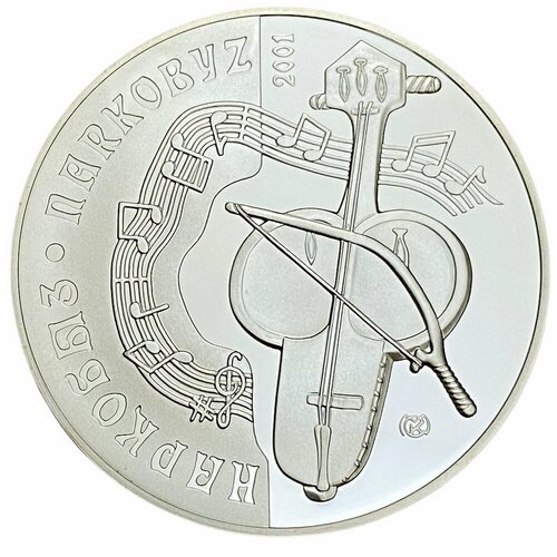 Казахстан 500 тенге 2001 г. (Прикладное искусство - Наркобыз) в футляре с сертификатом №0458 монета серебро казахстан прикладное искусство домбра