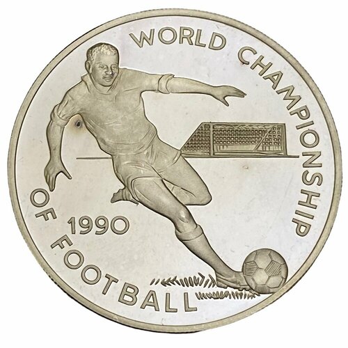 Ямайка 25 долларов 1990 г. (Чемпионат мира по футболу, Италия) клуб нумизмат монета 5 долларов канады 1990 года серебро елизавета ii