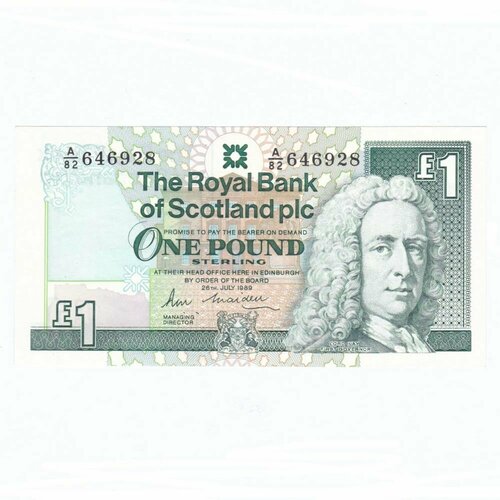 Шотландия 1 фунт 1989 г. фунт стерлингов золотые сувенирные 5 и 10