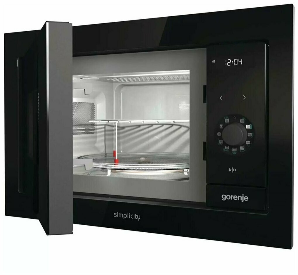 Микроволновая печь Gorenje BM235G1SYB черный (встраиваемая) - фотография № 6