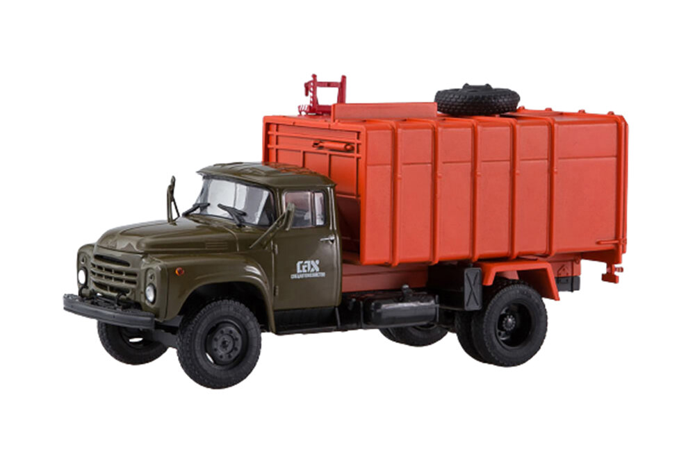 Zil 130 ko 413 late dark green/orange (ussr russian) | зил 130 КО-413 поздний темно зеленый/оранжевый