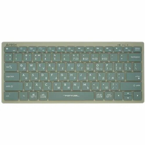 Клавиатура A4TECH Fstyler FBX51C зеленый USB беспроводная BTRadio slim Multimedia 352500₽