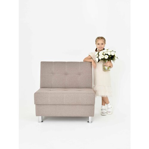 Компактный диван Фабрики оникс из износостойкой рогожки с вместительным ящиком для кухни, прихожей, балкона, офиса, примерочной