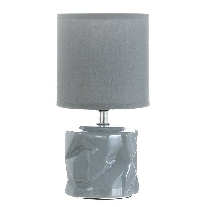 Настольная лампа "Аманда" Е14 40Вт серый 13х13х26,5 см - фотография № 6