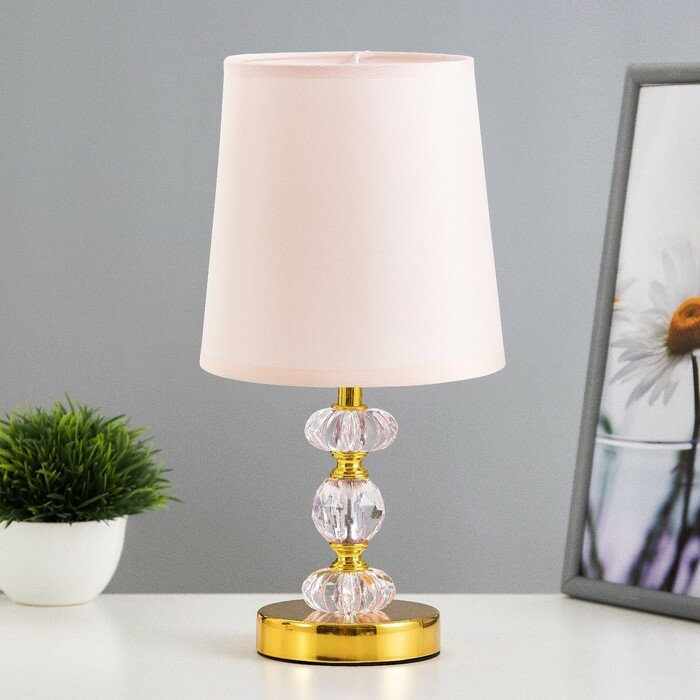 фото RISALUX Настольная лампа "Мария" Е14 40Вт золото 22,5х22,5х28 см