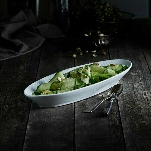 Блюдо овальное для рыбы, 44,5 х 17 см, цвет белый, фарфор, Pillivuyt, Франция, 244246BL1