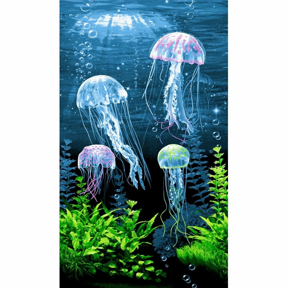 фото Вафельное пляжное полотенце медузы 80х150