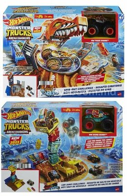 Игровой набор Mattel Hot Wheels Monster Trucks Мир Арены - Прыжки автомобиля HNB92