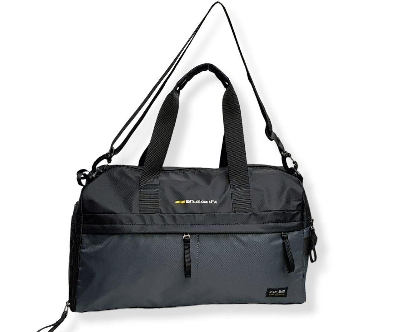 Спортивная сумка; дорожная сумка; ручная кладь; 3062 серая - фотография № 10
