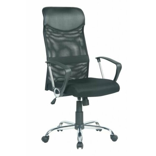 Компьютерное кресло College H-935L-2 макс. нагрузка 120 кг, высота 107-115 см, эргономичная модель, крестовина хромированная H-935L-2/Black черный