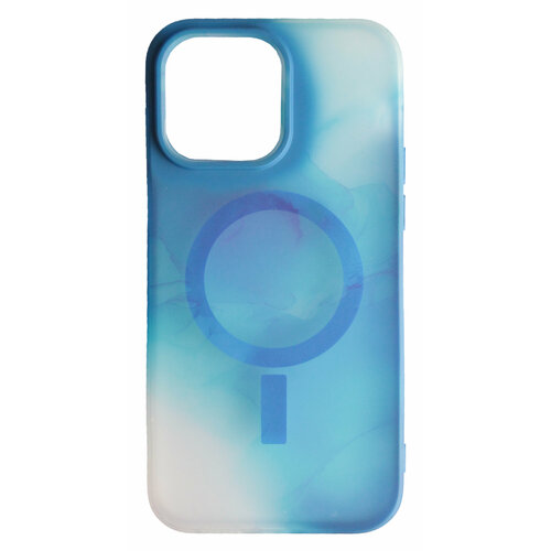 Чехол-накладка VLP Splash Case with MagSafe для смартфона Apple iPhone 14 Pro Max (Цвет: Blue) клип кейс vlp iphone 13 pro max silicone case magsafe blue