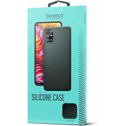 Чехол BoraSCO Silicone Case матовый для Apple iPhone 14 Pro черный