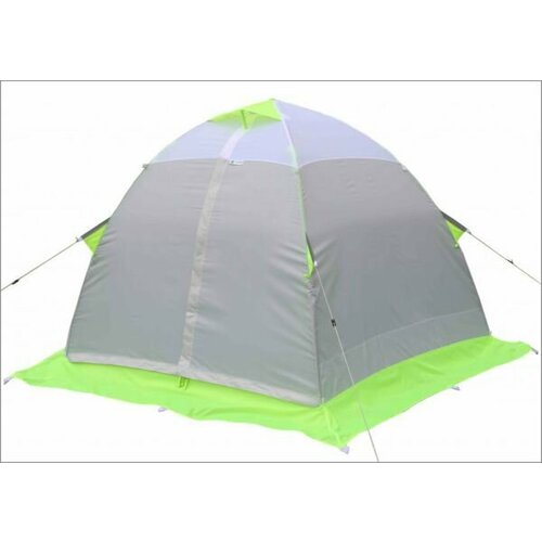 Зимняя палатка Лотос 2С полуавтоматическая, вместимость 2 человека, размер 240 х 230 х 150 см, вес 4.4 кг зеленый