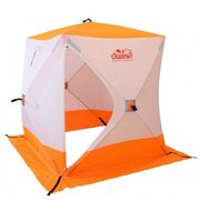 Зимняя палатка трехместная Следопыт Куб TW-02 бело-оранжевая