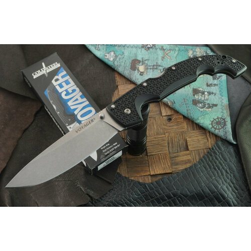 фото Складной нож cold steel voyager extra large drop plain edge