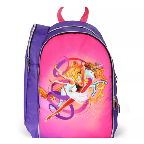 Рюкзак для гимнастики (ткань п/э, фиолетовый) 221-048