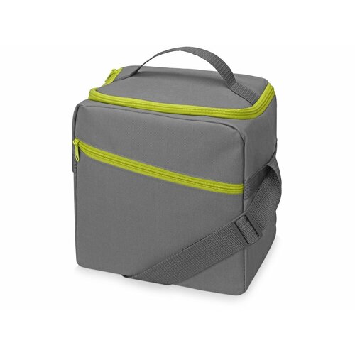Изотермическая сумка-холодильник Classic c контрастной молнией, серый/желтый изотермическая сумка холодильник classic c контрастной молнией цвет серый зеленое яблоко