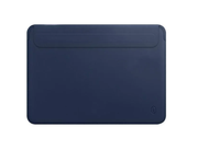 Чехол WIWU Geniunie Leather Laptop Sleeve for MacBook Pro 13/Air 13 (2018 - 2021) M1 Royal blue