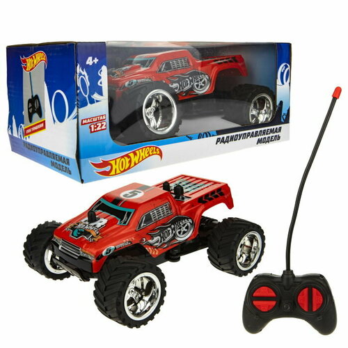 Hot Wheels Багги на р/у, ПВХ корпус, 27MHz, 1:22, Красная машинка багги на р у 1 toy hot wheels чёрная т10974