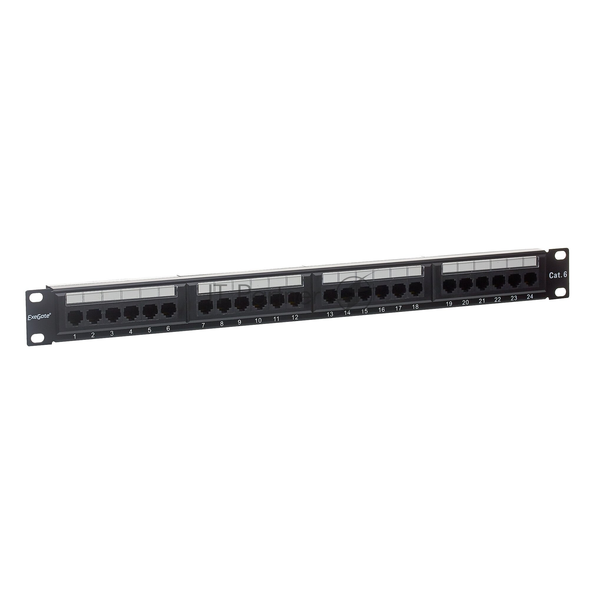 Патч-панель Exegate EX281080RUS (19", UTP, 24 port, cat.6, KRONE&110(dual IDC), 1U, RoHS, Black, RTL) - фото №9