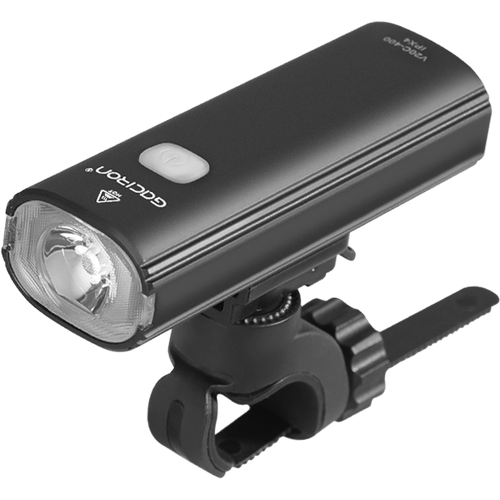 Велосипедный передний фонарь Gaciron V20C 400, 4 режима, USB зарядка, черный