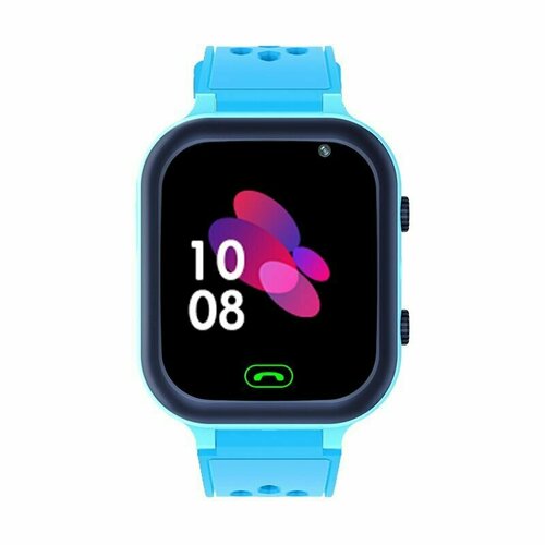 Smart Watch Tiroki телефон Q21 голубой / Детские смарт часы с LBS, кнопкой SOS камерой и SIM картой / Умные часы 2G