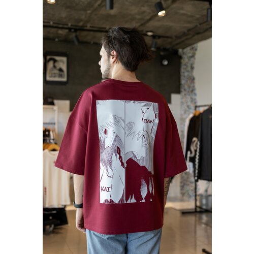 фото Футболка бордшоп#1, размер xl, бордовый