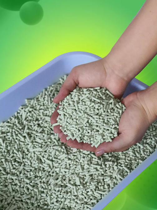 Сибирская Кошка TOFU комкующийся соевый наполнитель для кошачьих туалетов, зеленый чай (6 л) - фото №10