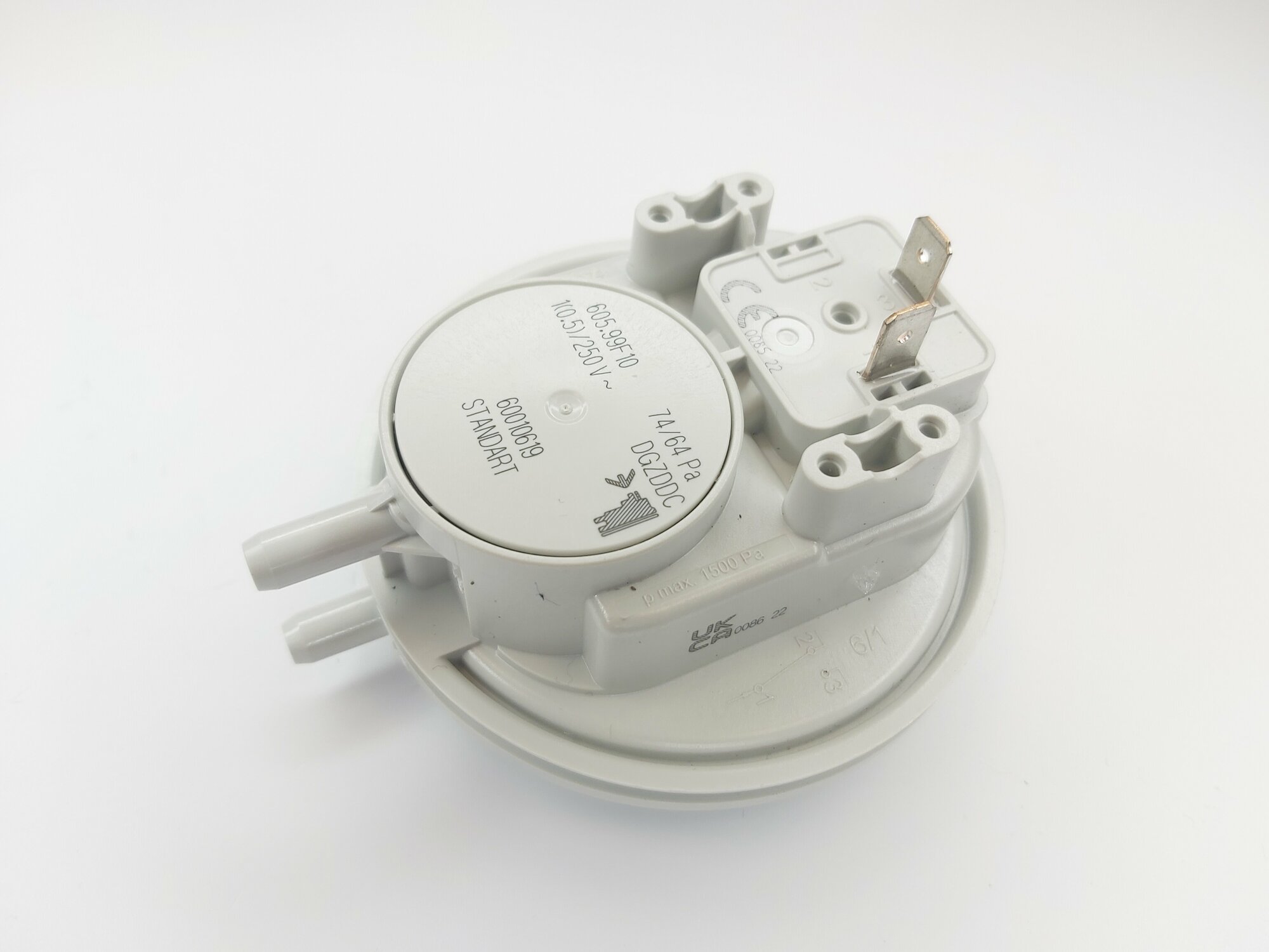 фото Реле давления воздуха (74/64 Pa) BUDERUS Logamax U072 (арт. 87186456530)