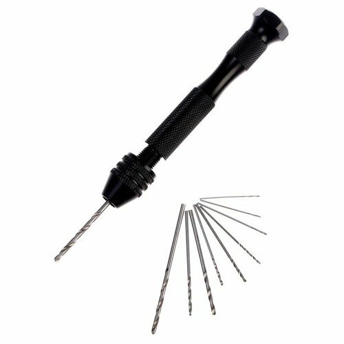 Дрель ручная Мини для тонких работ мини сверла набор 10 шт размер 1 шт от 08 до 3 мм 1649₽