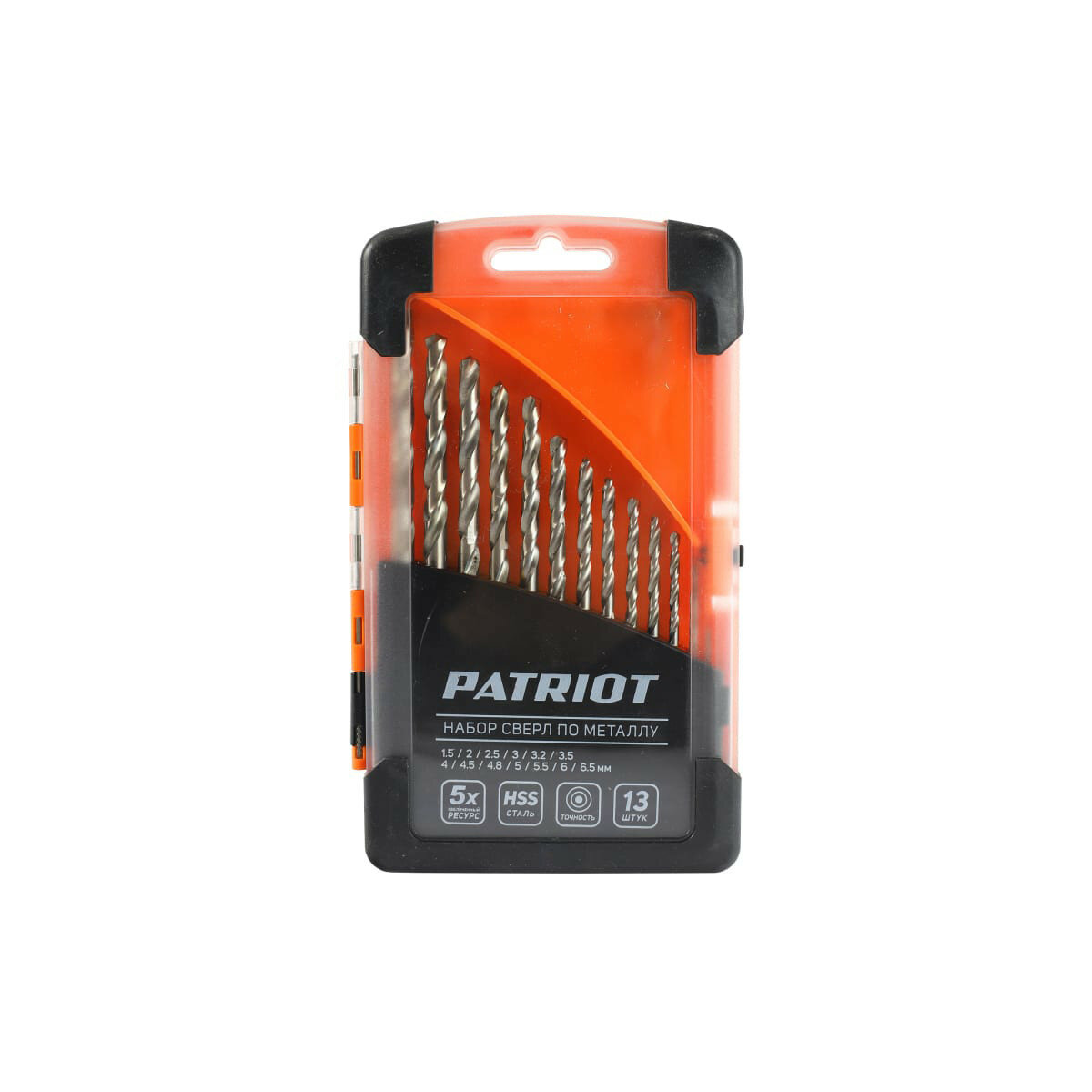 фото Набор сверл по металлу HSS (1.5-6.5 мм; 13 шт.) PATRIOT 815010104