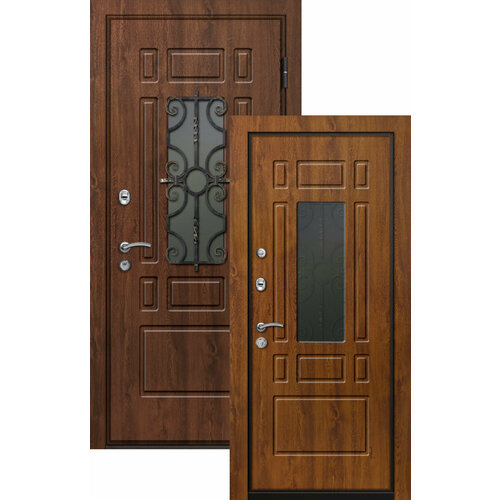 Стальные двери Легран Волкодав База 44 стеклопакет с ковкой Верона