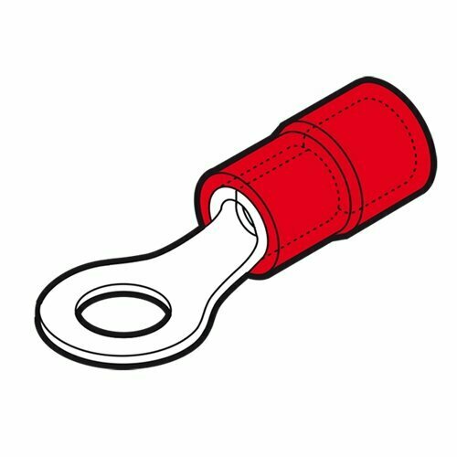 Наконечник кольцевой изолированный, безгалогеновый BP-M4, Cembre {2046320} (упак 100 шт)