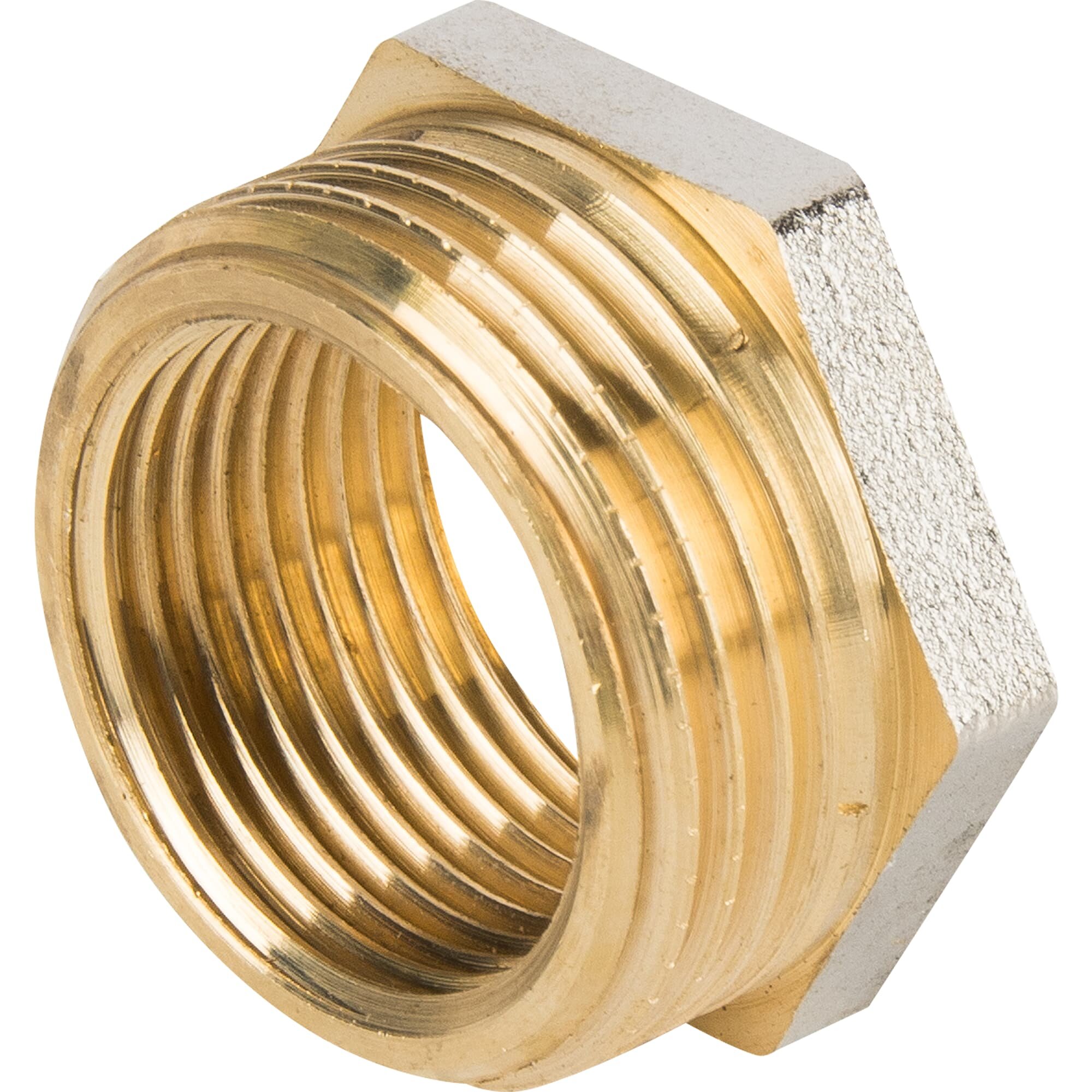 фото Футорка Equation наружная-внутренняя резьба 1x3/4" никелированная латунь