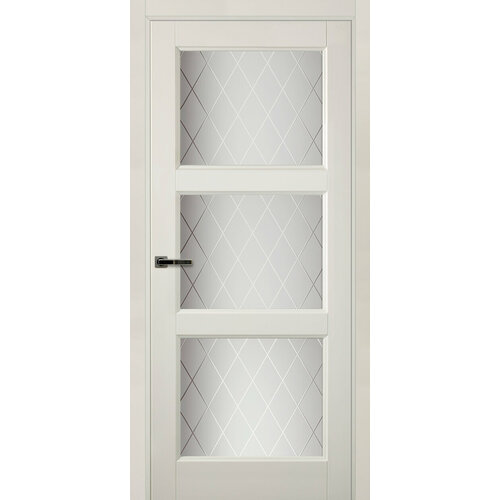 Межкомнатная дверь Краснодеревщик Э54 Кристалл белый cpl