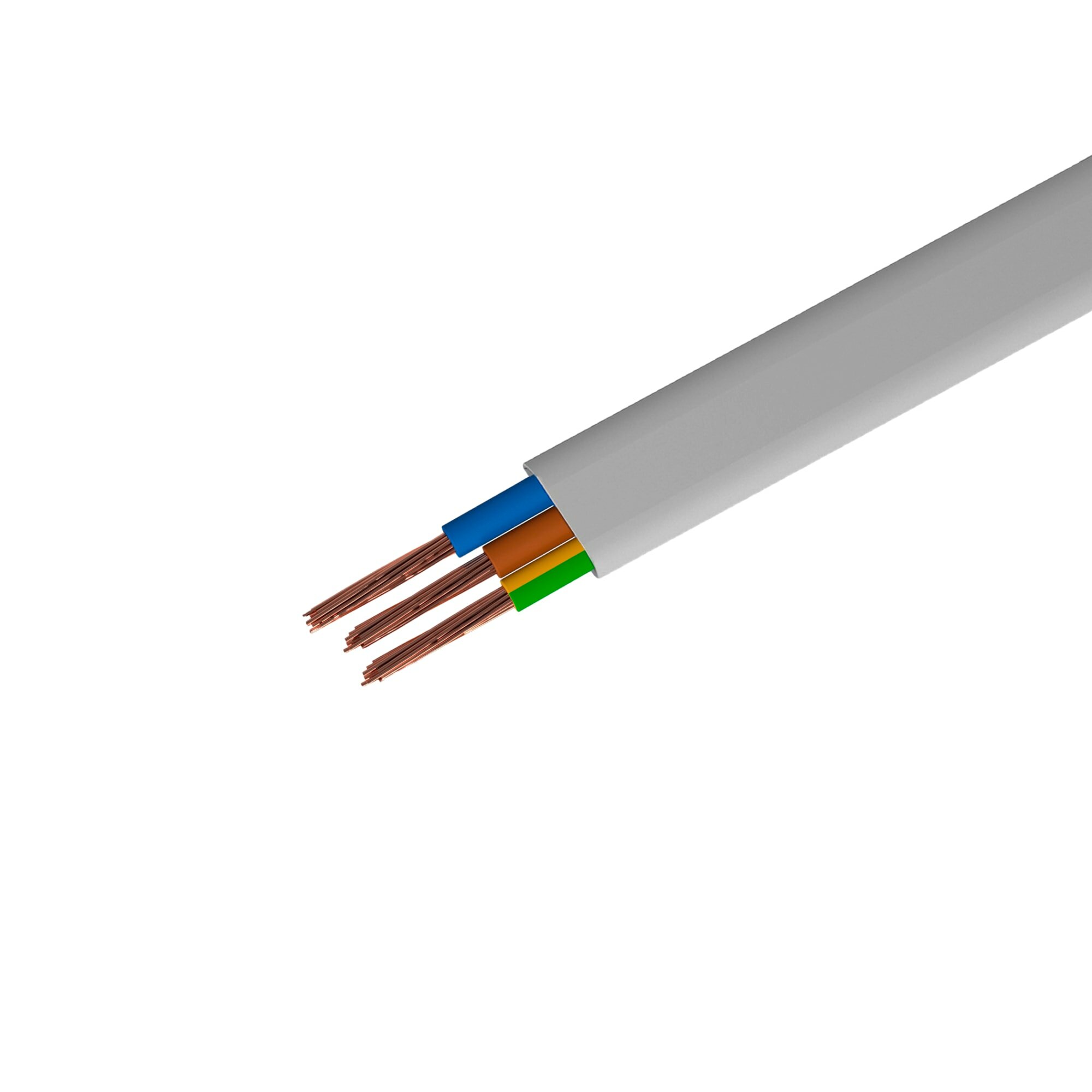 фото Провод Партнер-Электро ПуГВВ 3х2.5 5 м ГОСТ цвет белый